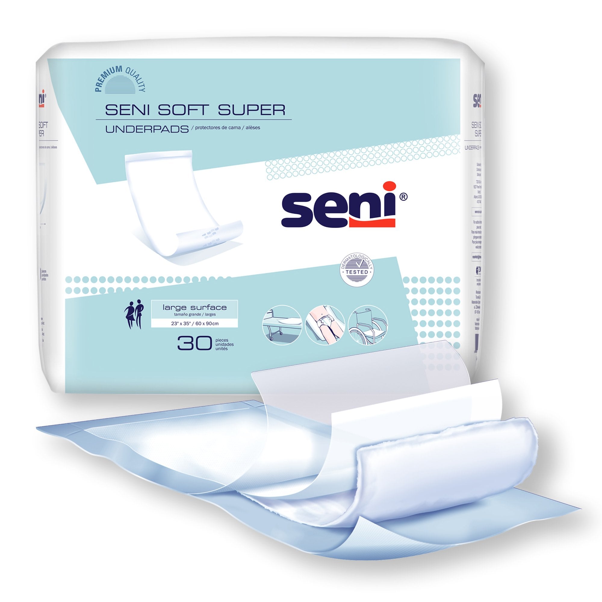 Seni® Soft Super Underpad, Level 2 Absorbency, PK
