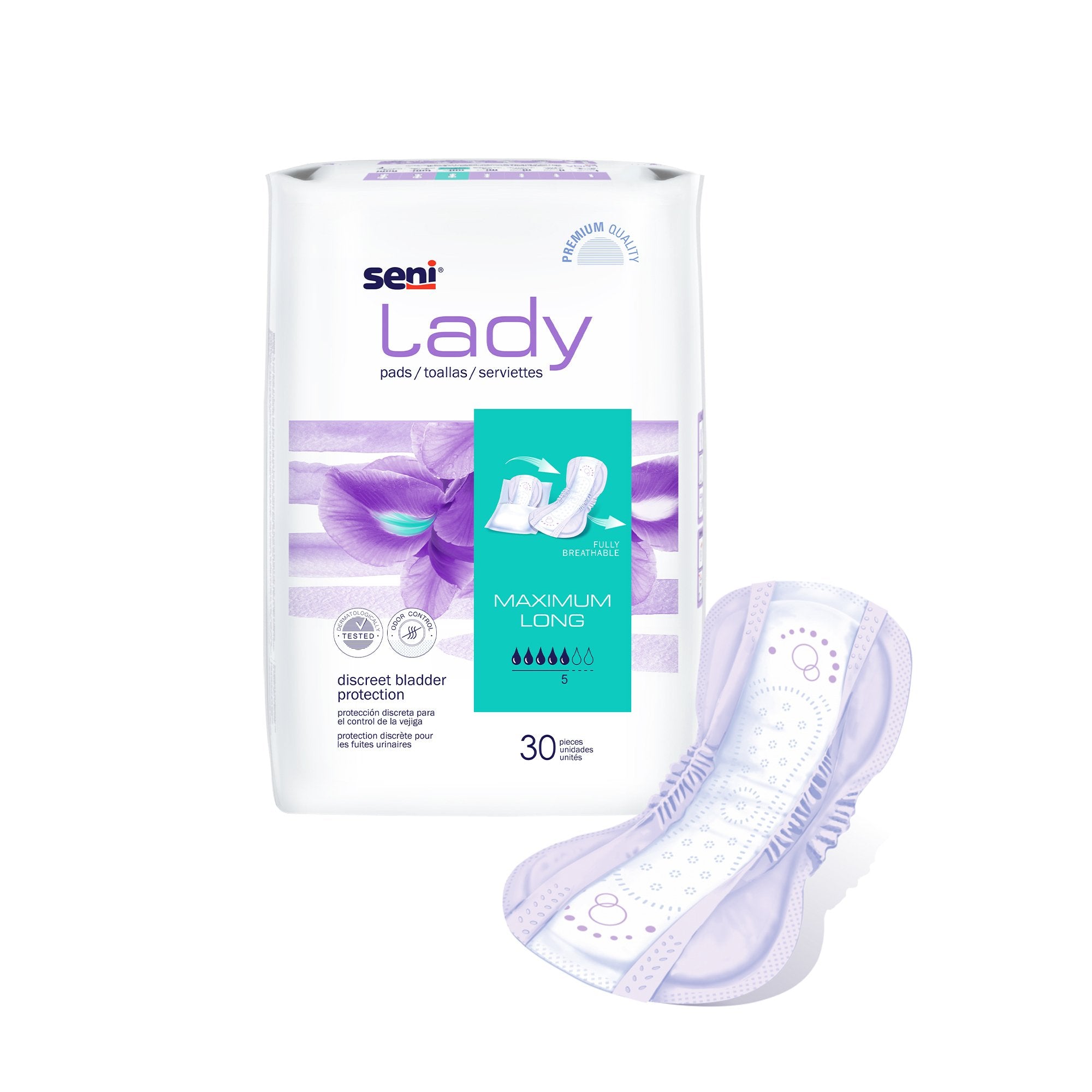 Seni® Lady Maximum Bladder Control Pads, Long, PK