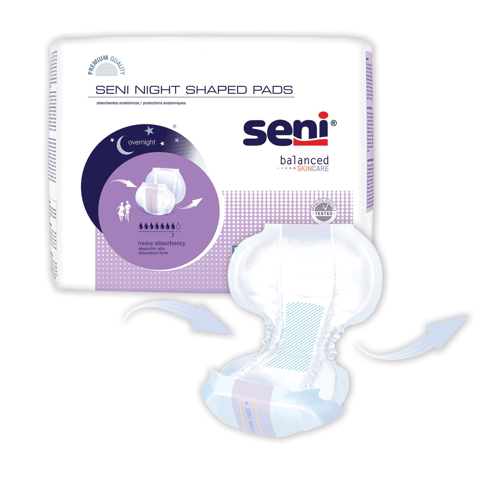 Seni® Night Shaped Pads, PK