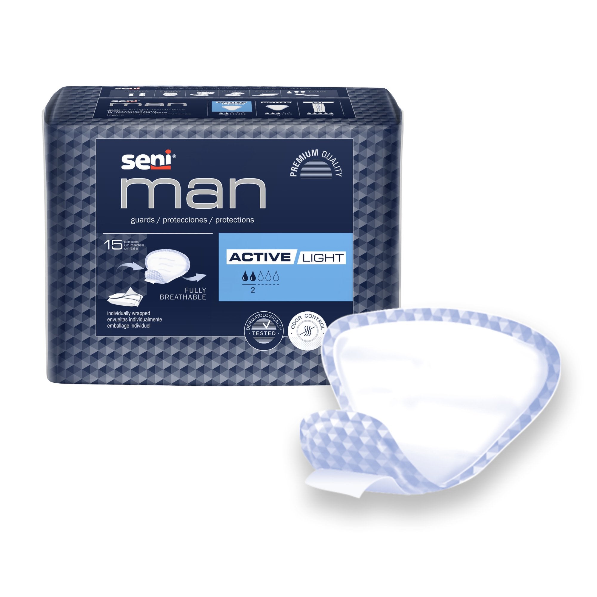 Seni® Man Active Light Bladder Control Guards, PK