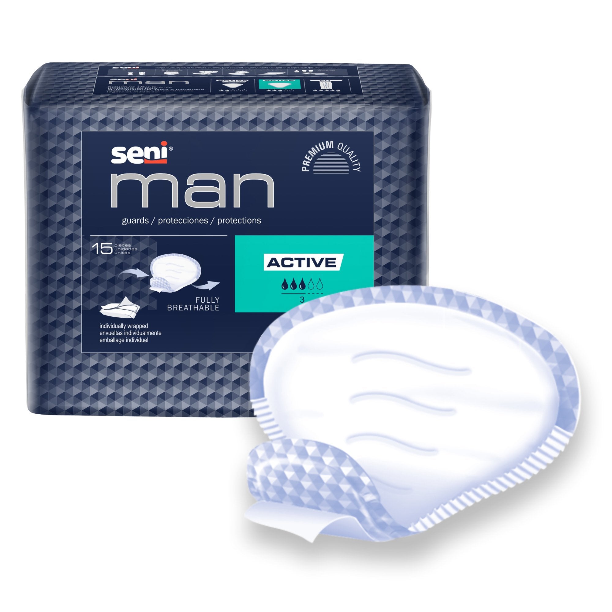 Seni® Man Active Bladder Control Guards, PK