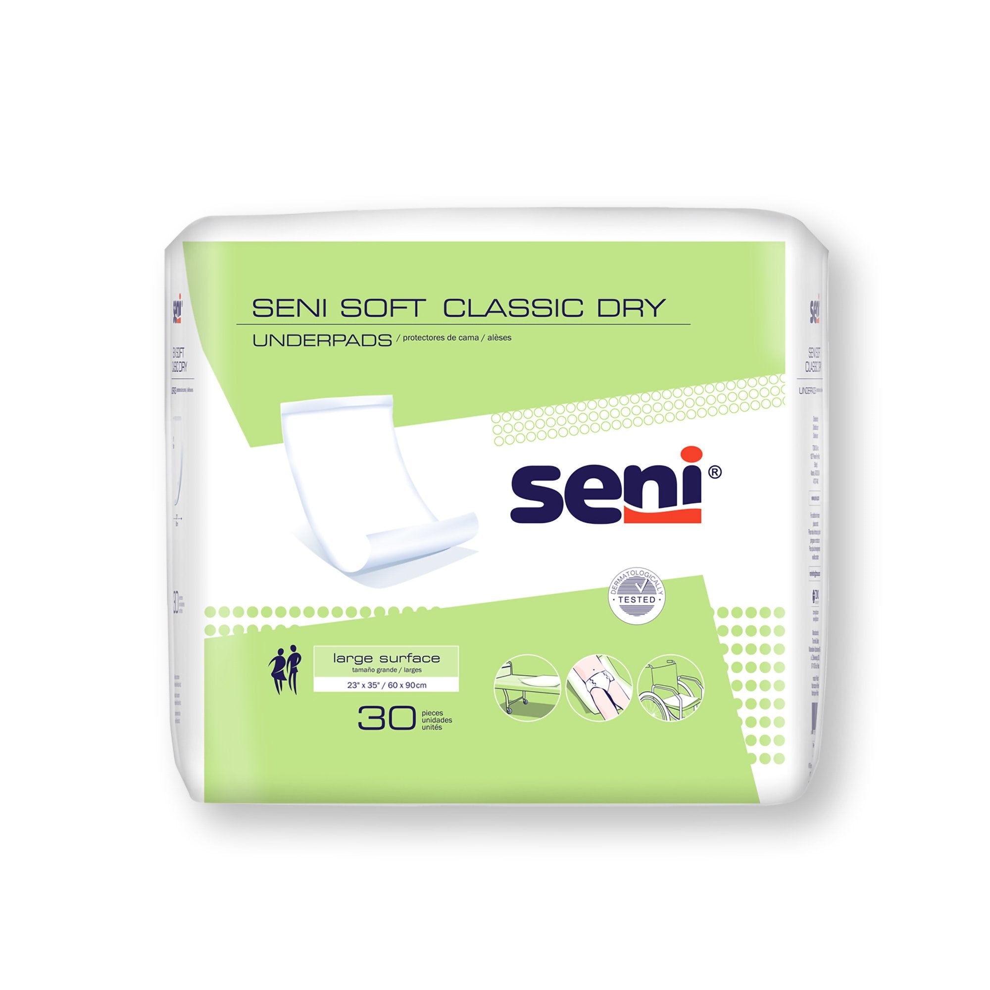 Seni® Soft Classic Dry Underpad, Level 1 Absorbency, CS