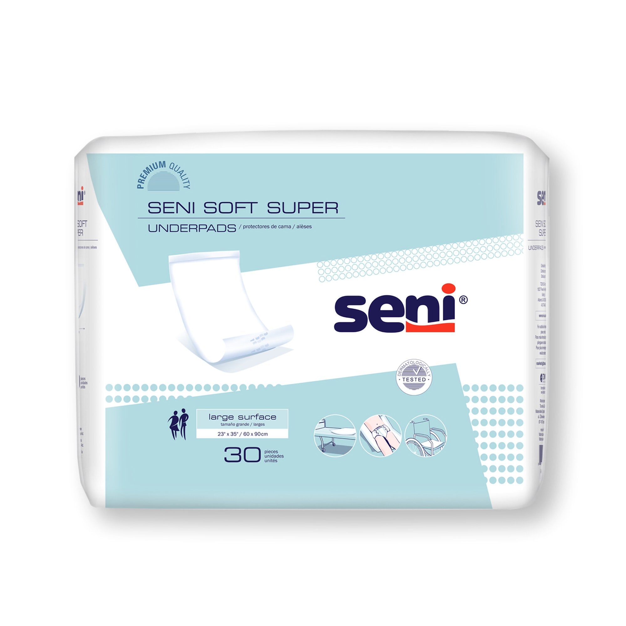 Seni® Soft Super Underpad, Level 2 Absorbency, CS