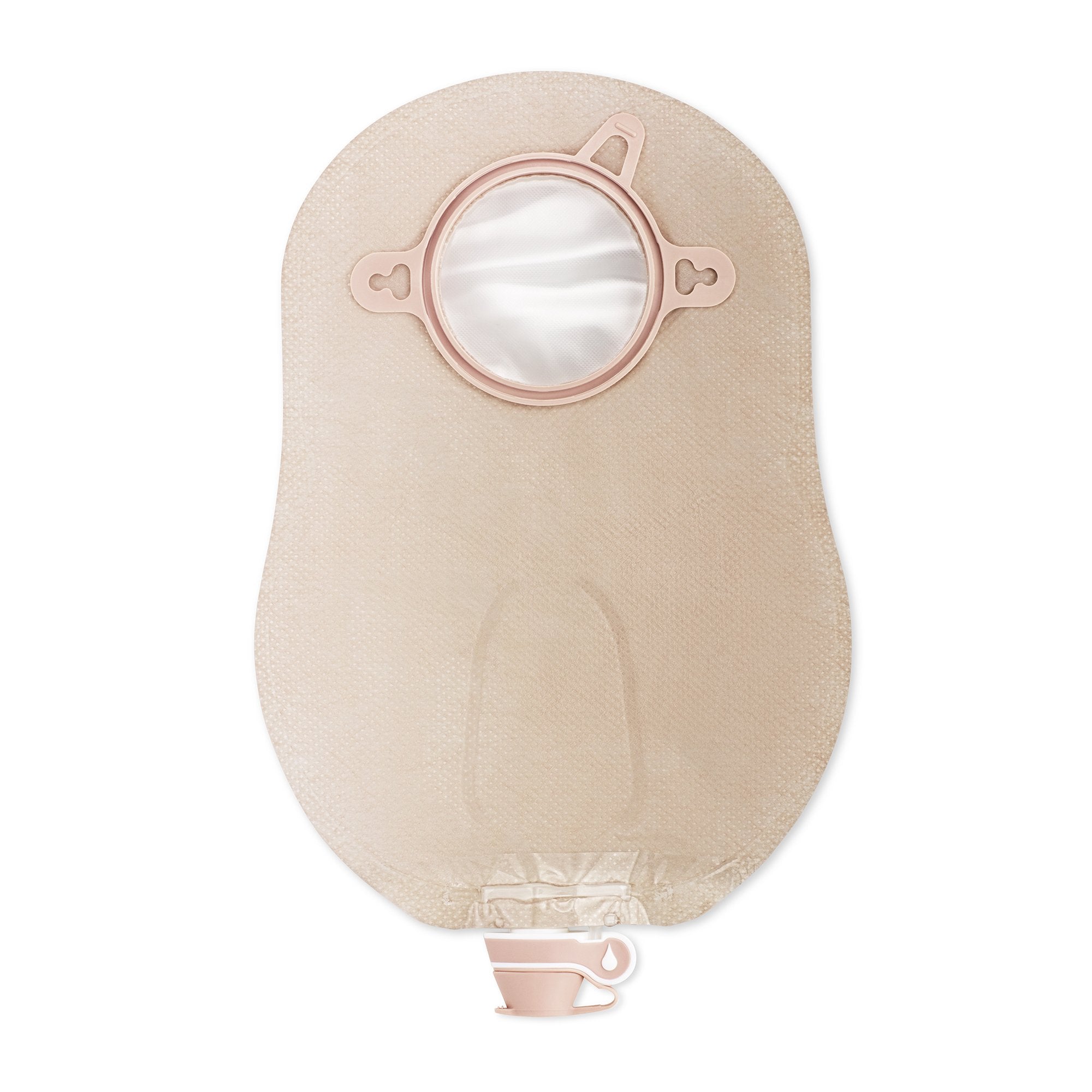 New Image™ 18922 Two-Piece Ultra-Clear Urostomy Pouch, 44 mm Flange, Green Match
