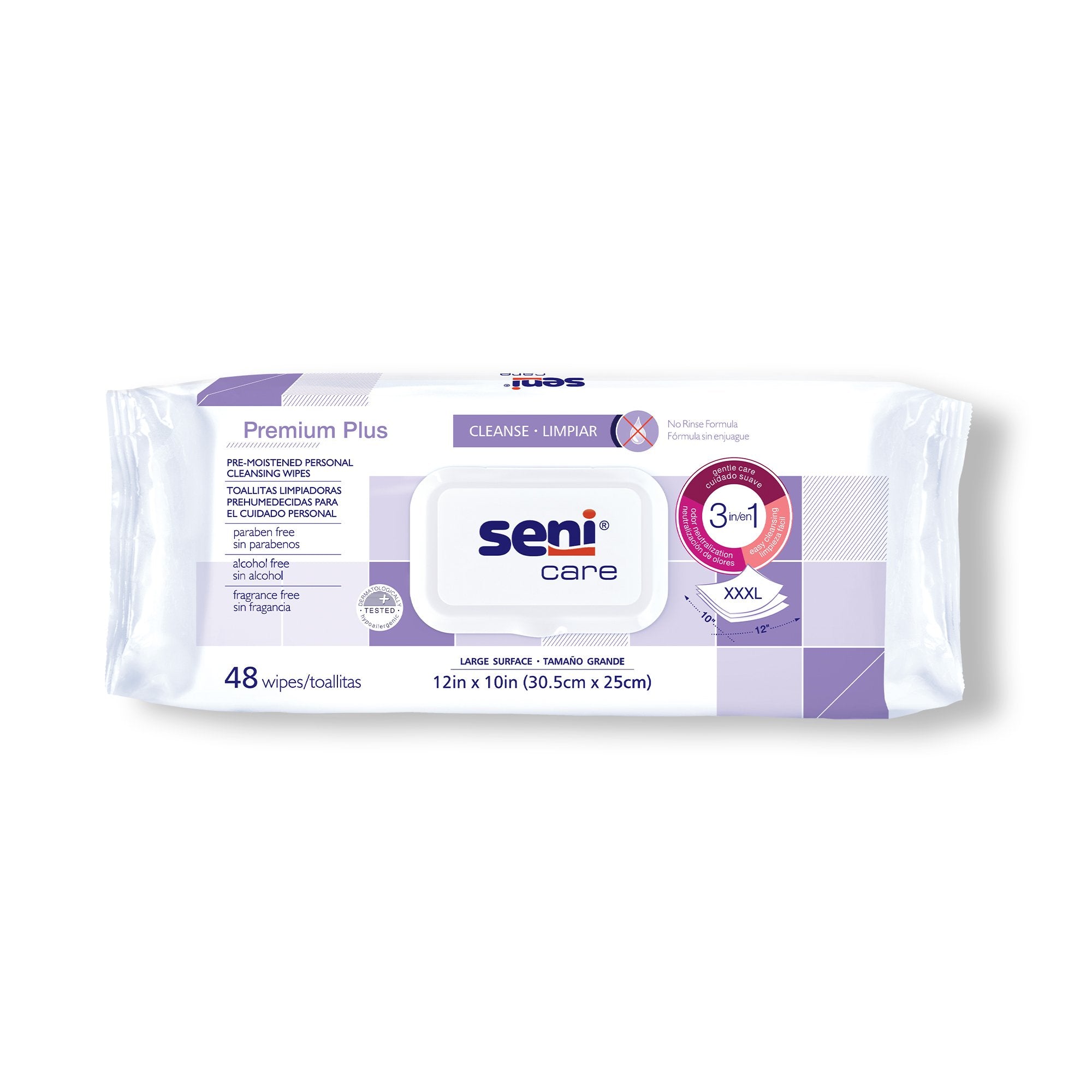 Seni® Care Premium Plus Personal Cleansing Wipes, CS