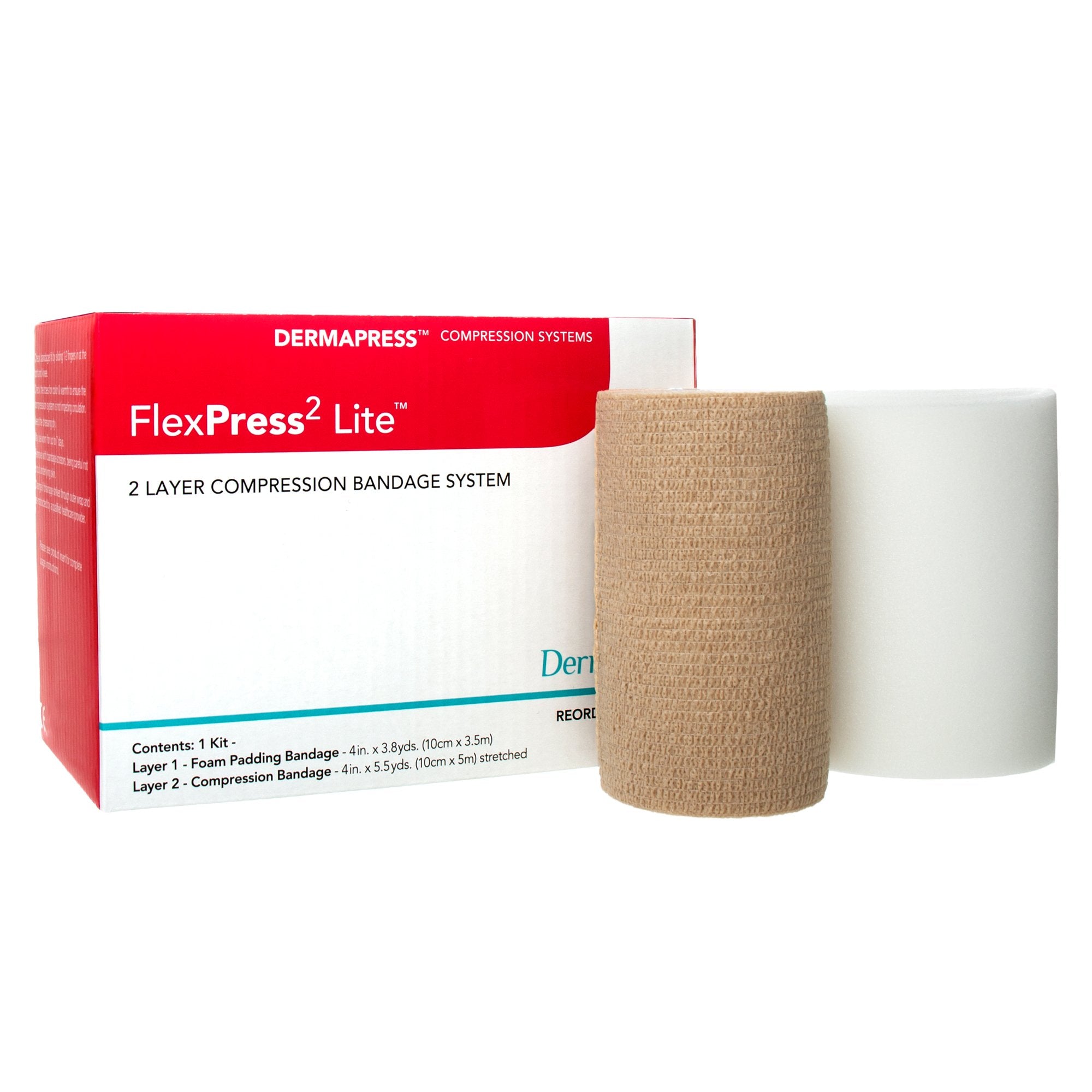 FlexPress2 Lite™ Self-adherent Closure Two-Layer Compression Bandage System