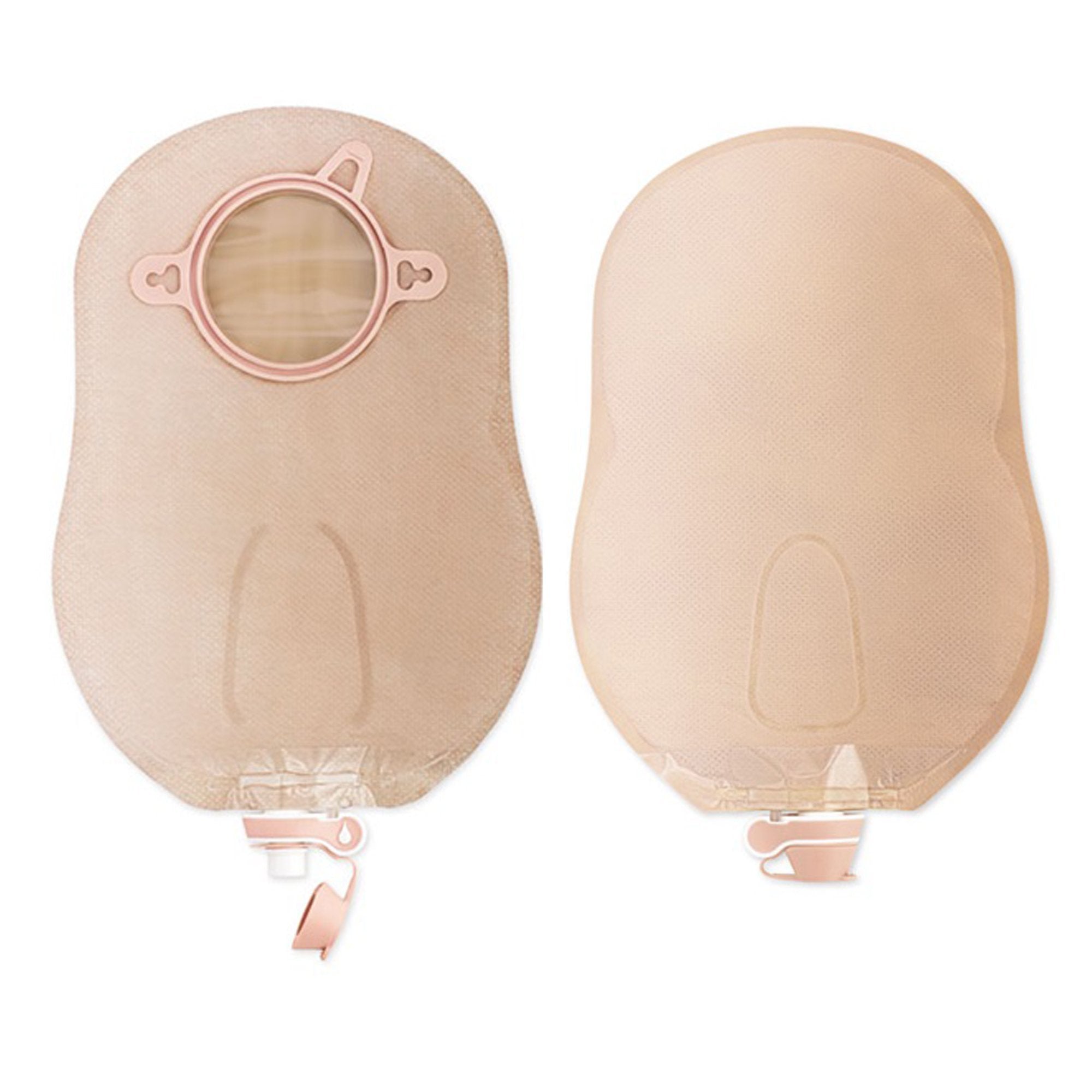 New Image™ Two-Piece Beige Urostomy Pouch, 57 mm Flange, Red Color Match