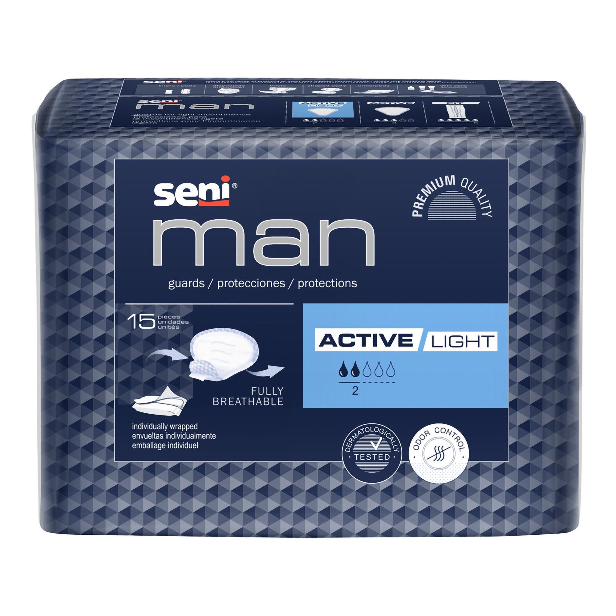 Seni® Man Active Light Bladder Control Guards, CS