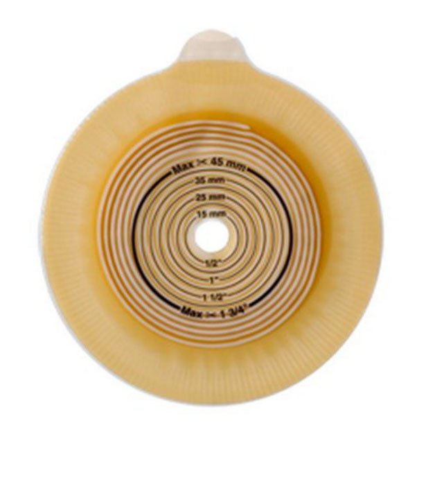 Assura® Deep Convex Ostomy Barrier, 28 mm Stoma Opening, Red Color Match