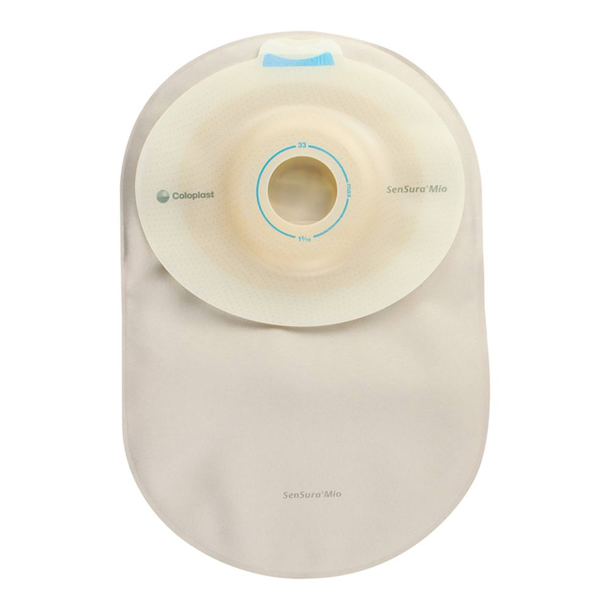 SenSura® Mio Convex Deep 1-Piece Closed End Opaque Ostomy Pouch, 38mm Stoma