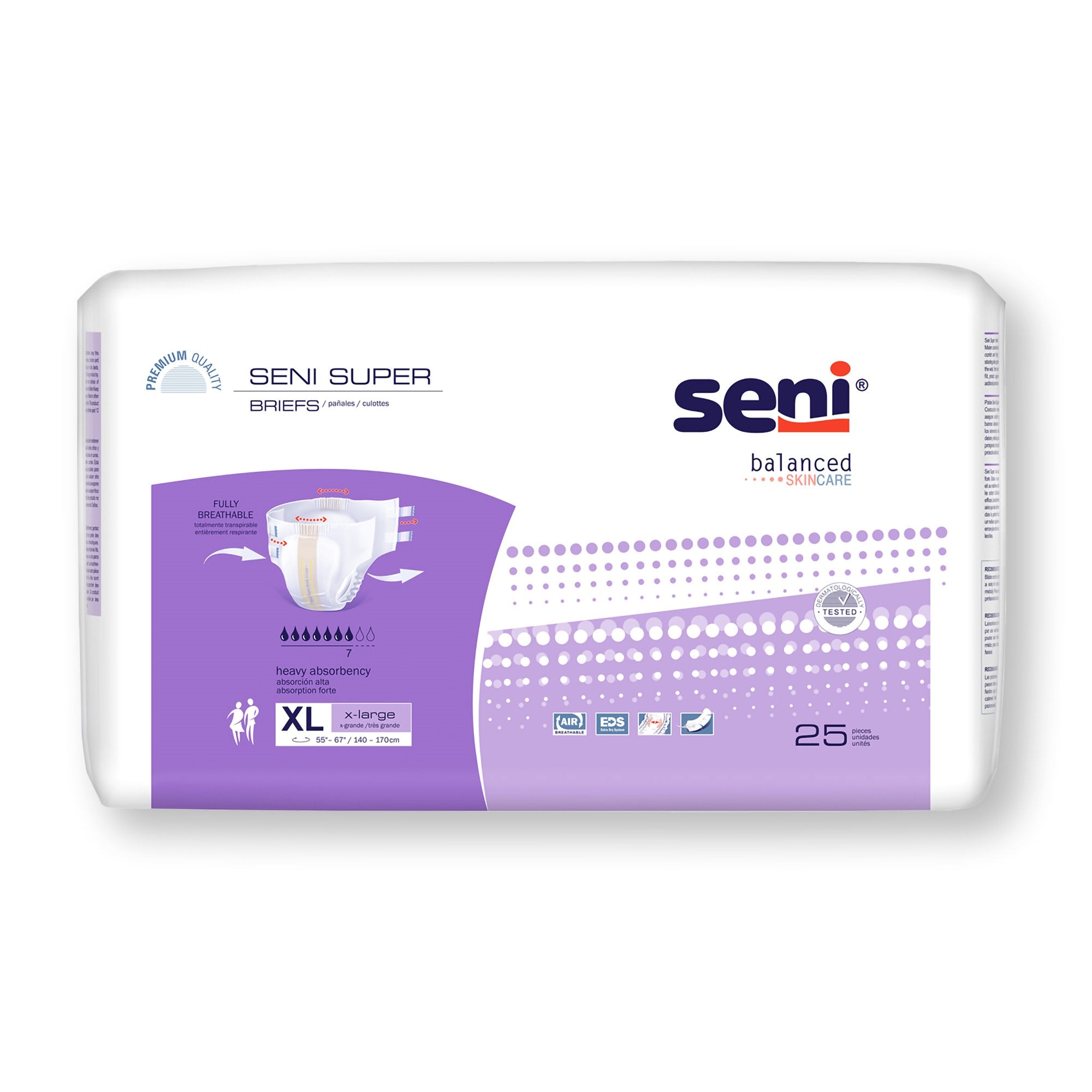 Seni® Super Heavy Absorbency Incontinence Brief, Extra Large, CS