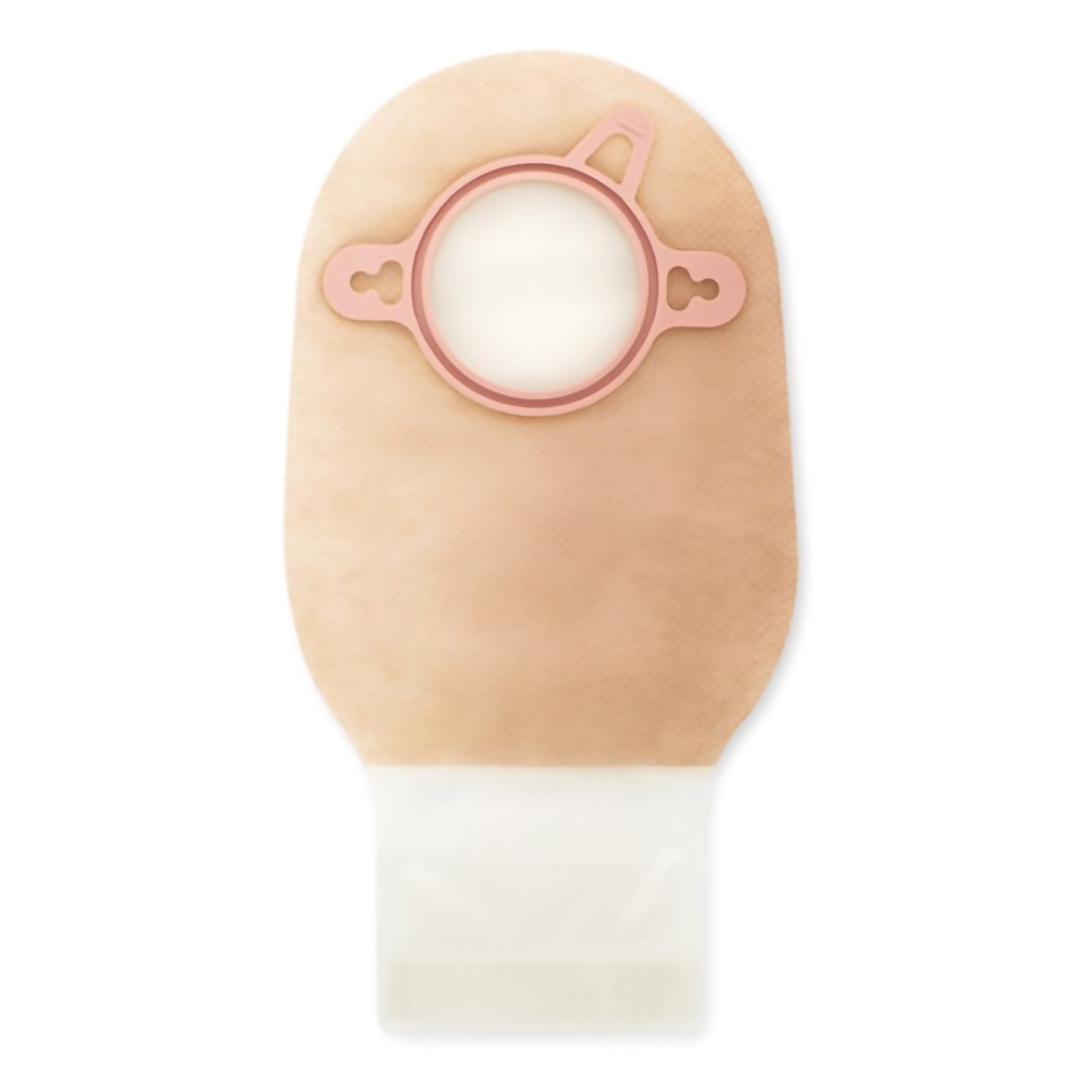 Pouchkins™ Two-Piece Transparent Ostomy Pouch, 44 mm Flange, Green Match