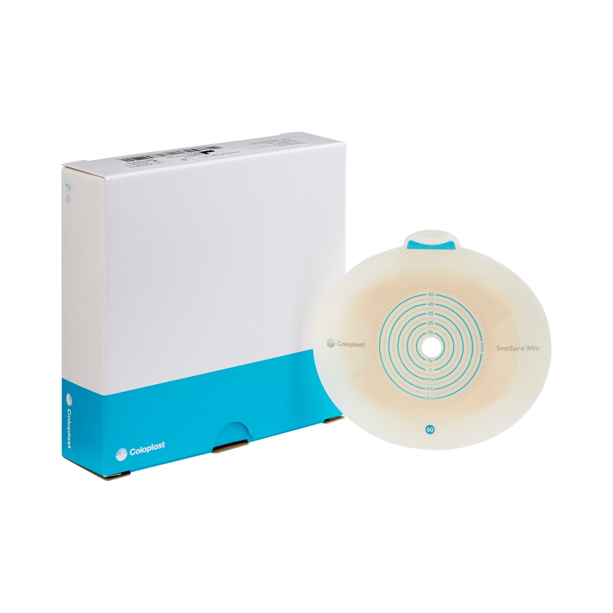 SenSura® Mio Click Ostomy Barrier, Trim to Fit 10 – 55 mm, Blue Match